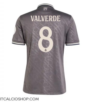 Real Madrid Federico Valverde #8 Terza Maglia 2024-25 Manica Corta